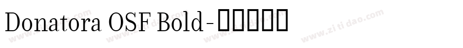 Donatora OSF Bold字体转换